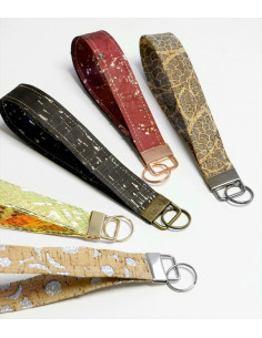Set van 2 sleutelhangerclips en riem - Antiek 2
