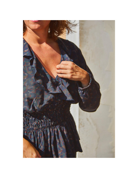 Blouse-, rok- en jurkpatroon Sifnos - Ikatee