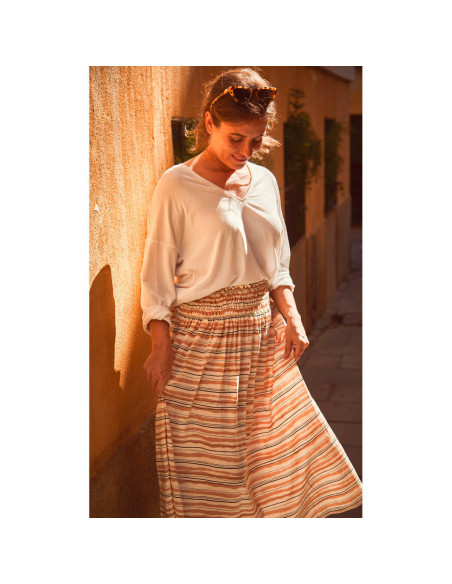 Blouse-, rok- en jurkpatroon Sifnos - Ikatee