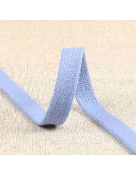 Plat gevlochten koord voor sweatshirt - Lavendelblauw