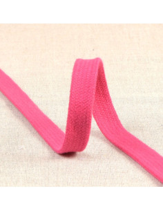 Plat gevlochten koord voor sweatshirt - Fuchsia
