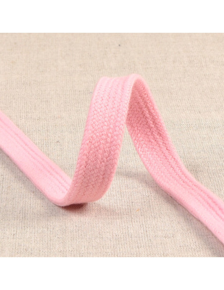Plat gevlochten koord voor sweatshirt - Roze