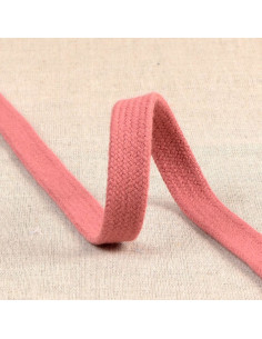 Gevlochten platte koord voor sweatshirt - Oudroze