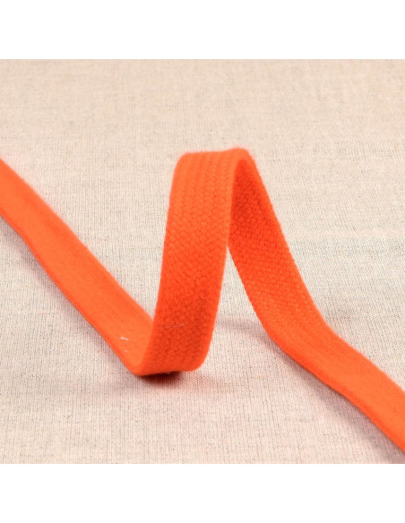 Plat gevlochten koord voor sweatshirt - Oranje