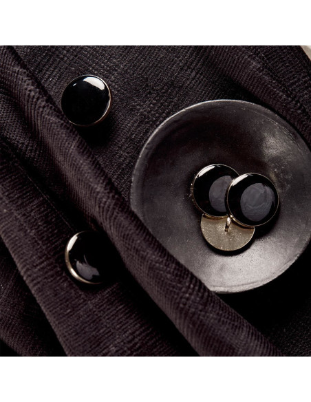 Dandy Velvet Black fluweelstof - Atelier Brunette