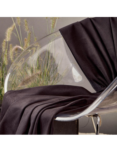 Zwarte katoenen gabardine stof - Atelier Brunette