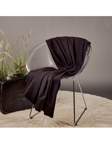 Zwarte katoenen gabardine stof - Atelier Brunette