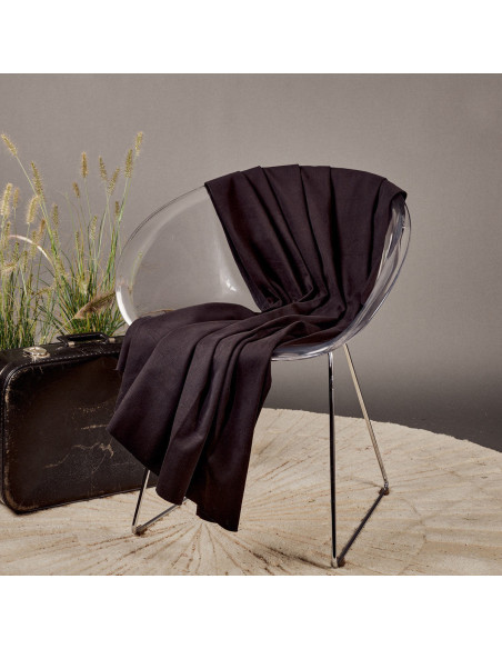 Zwarte katoenen gabardine stof - Atelier Brunette