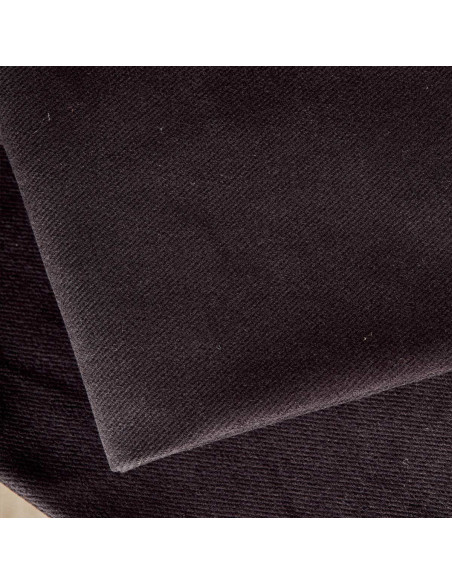 Zwarte katoenen gabardine stof - Atelier Brunette