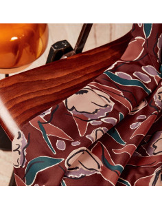 Viscose stof Peony Rust - Atelier Brunette