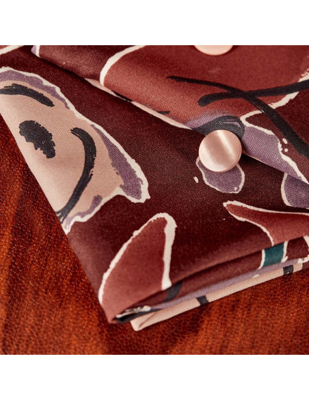 Viscose stof Peony Rust - Atelier Brunette