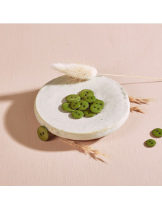 Bouton Classic Shine - Matcha Blad