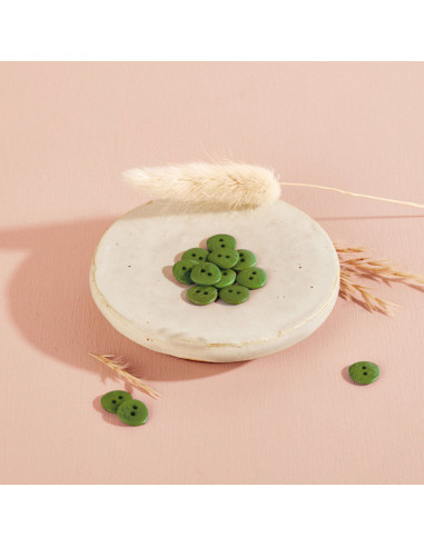 Corozo Knoop Jaipur - Matcha Blad