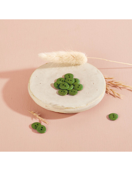 Corozo Knoop Jaipur - Matcha Blad