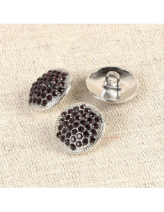 Erakis strass knoop - Lila 17 mm