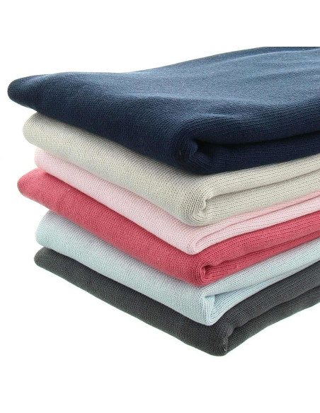 Gebreide jersey tricotstof - Oudroze