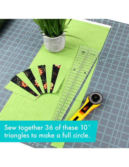 Driehoek liniaal 10° Creative Grids