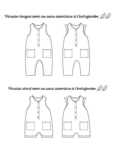 Patroon van de Pinson-jumpsuit - Marmaï Patterns