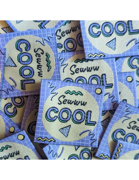 Set van 6 geweven labels - Fun Mix