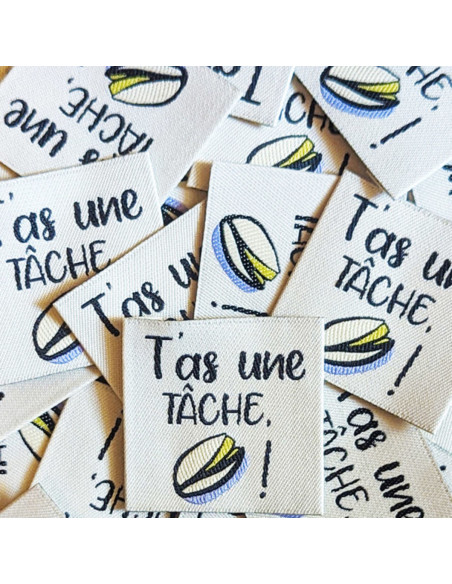 Set van 6 geweven labels - Fun Mix