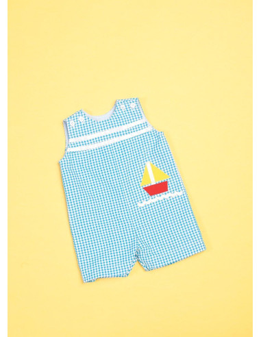 Patroon voor tuinbroek, jurk en broekje voor baby's - Butterick 6905