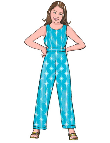 Jurkpatroon, romper en overall - Butterick 6908