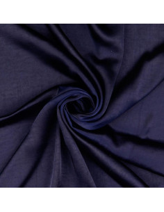 Satijn deluxe stof zijde aanraking - Marineblauw