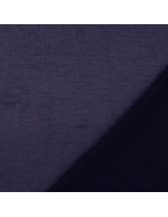 Satijn deluxe stof zijde aanraking - Marineblauw 2