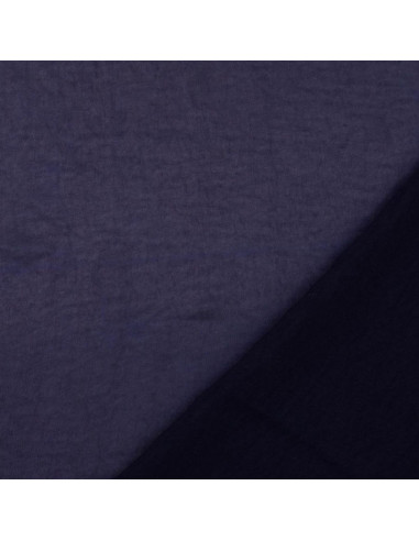 Satijn deluxe stof zijde aanraking - Marineblauw