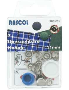 Doos met 7 knopen om te bekleden met Rascol gereedschap - 11 mm