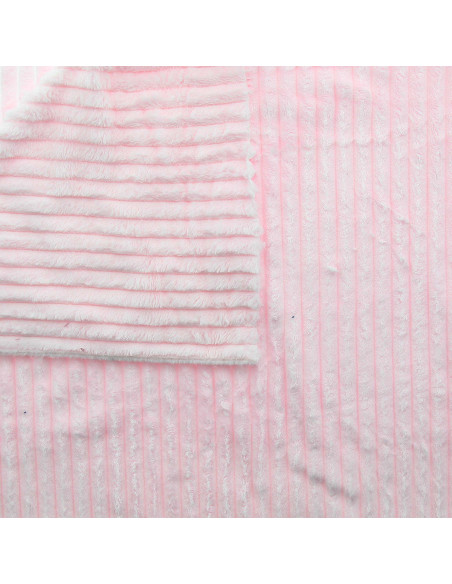 Minky ribfluweel - Roze