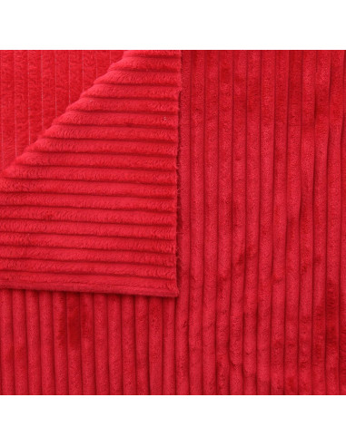 Minky ribfluweel - Rood