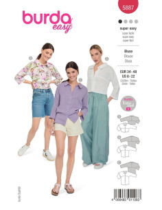 Blousepatroon - Burda 5887