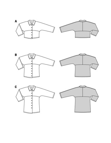 Blousepatroon - Burda 5887