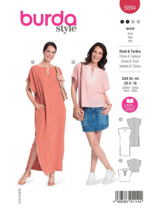 Jurk en tuniek patroon - Burda 5894