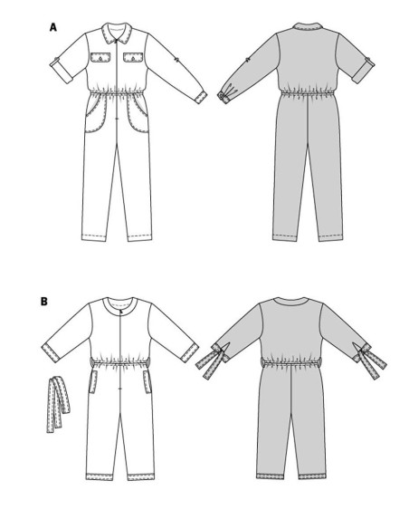 Patroon voor overall - Burda 5896