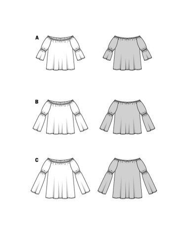 Blousepatroon - Burda 5904