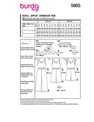 Patroon voor jumpsuit - Burda 5905