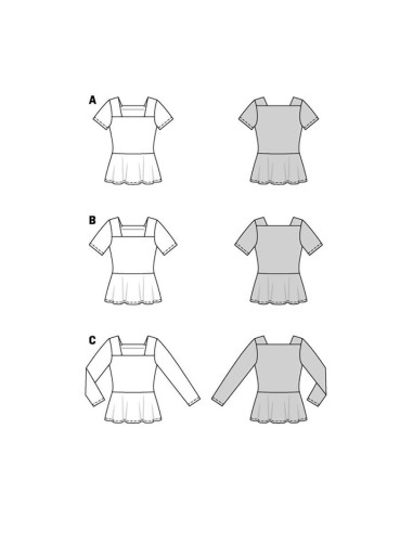 Blousepatroon - Burda 5908