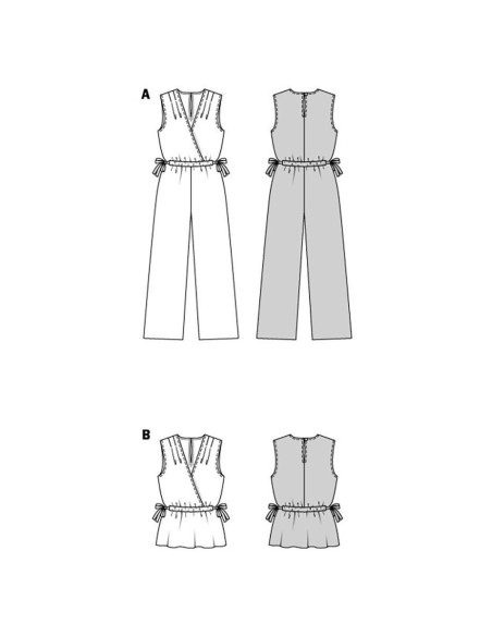 Patroon voor jumpsuit en blouse - Burda 5914