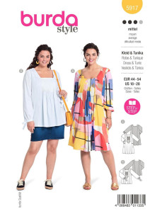 Jurk en tuniek patroon - Burda 5917