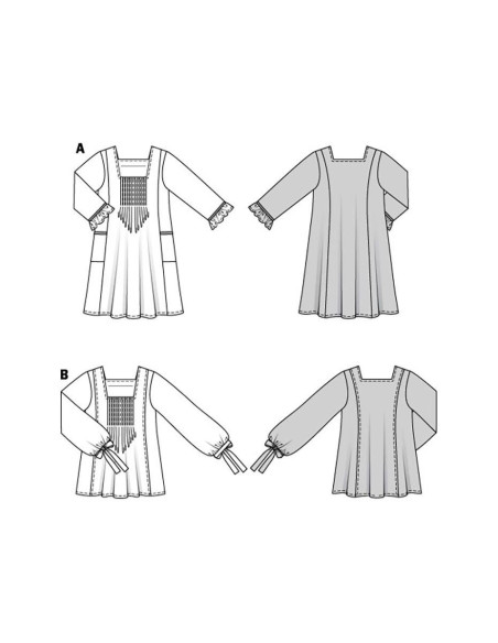Jurk en tuniek patroon - Burda 5917