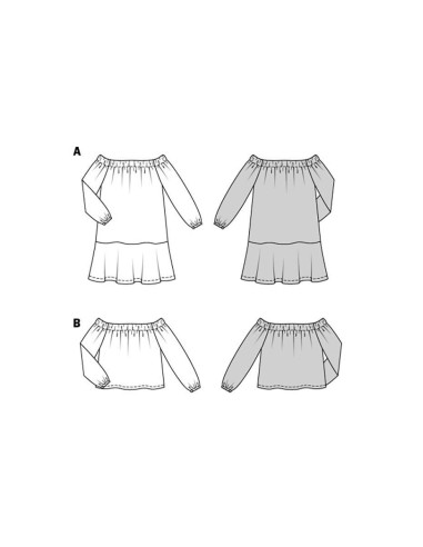 Jurk en blouse patroon - Burda 5920