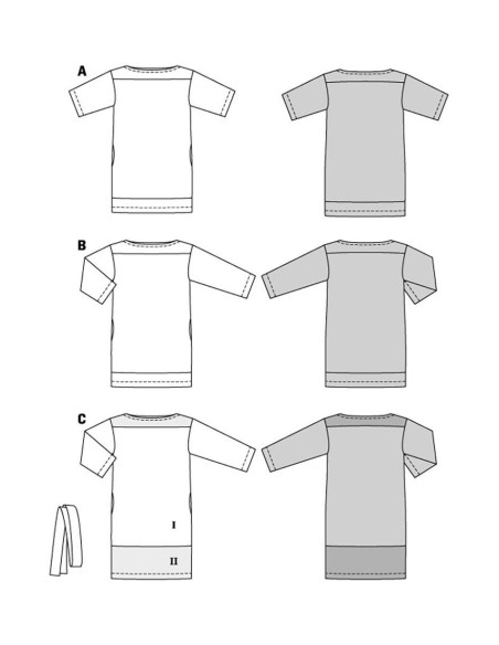 Jurkpatroon - Burda 5925