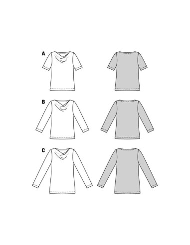 T-shirt patroon - Burda 5926