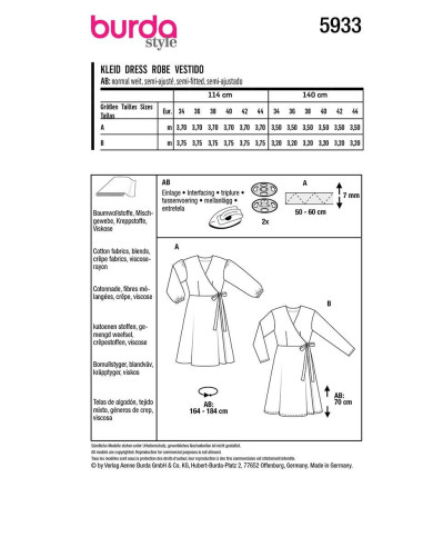 Jurkpatroon - Burda 5933