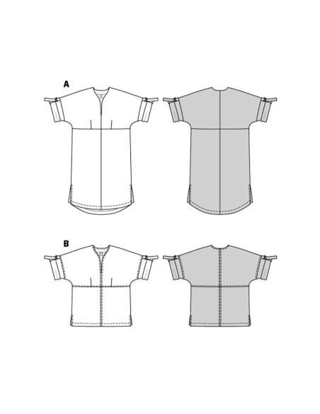 Jurk en blouse patroon - Burda 5934