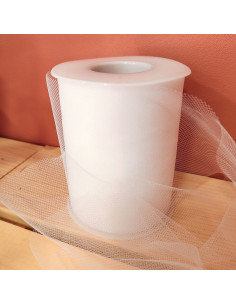 Tule lint - Wit - Rol van 40 meter