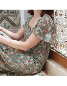 Viscose crêpe stof Prairie Laurier - La Maison Naïve 2