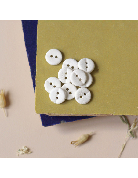 Tweeknoops knoop 10 mm - Gebroken Wit